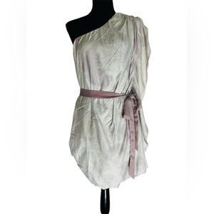 One off shoulder dress, size medium
